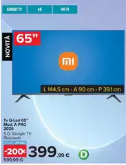 Xiaomi - Tv Q-Led 65" Mod. A Pro 2026 Xiaomi - Tv Q-Led 65" Mod. A Pro 2026