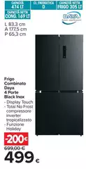 Daya - Frigo Combinato 4 Porte Black Inox Daya - Frigo Combinato 4 Porte Black Inox