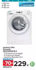 Zerowatt - Lavatrice Slim OZ72DW3/1S Z Zerowatt - Lavatrice Slim OZ72DW3/1S Z