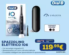 Oral b - Spazzolino Elettrico IO6 Oral b - Spazzolino Elettrico IO6