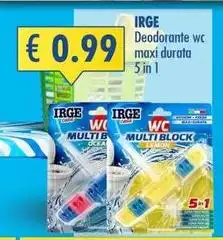 Irge - Deodorante Wc Maxi Durata 5 In 1 Irge - Deodorante Wc Maxi Durata 5 In 1