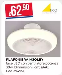 Plafoniera Mjolby Plafoniera Mjolby