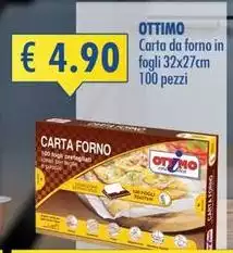 Ottimo - Carta Da Forno In Fogli 100 Pezzi Ottimo - Carta Da Forno In Fogli 100 Pezzi