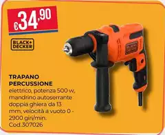Black & Decker - Trapano Percussione Black & Decker - Trapano Percussione