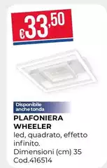Plafoniera Wheeler Plafoniera Wheeler