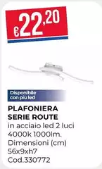 Plafoniera Serle Route Plafoniera Serle Route