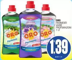 Oro saiwa - Pavimenti