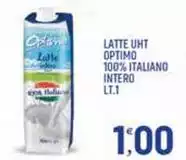 Optimo - Latte UHT 100 % Italiano Intero Optimo - Latte UHT 100 % Italiano Intero