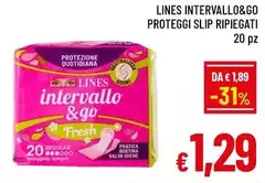 Lines - Intervallo & Go Proteggi Slip Ripiegati