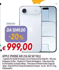 Apple - Iphone Air 256 GB Blu Apple - Iphone Air 256 GB Blu