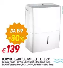 Comfeè - Deumidificatore Comfee Cf-Dehu-20' Comfeè - Deumidificatore Comfee Cf-Dehu-20'