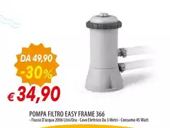 Pompa Filtro Easy Frame 366