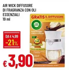 Air wick - Diffusore Di Fragranza Con Oli Essenziali Air wick - Diffusore Di Fragranza Con Oli Essenziali