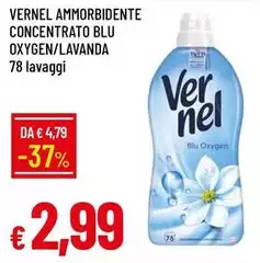 Vernel - Ammorbidente Concentrato Blu Oxygen/Lavanda Vernel - Ammorbidente Concentrato Blu Oxygen/Lavanda