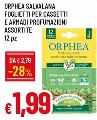 Orphea - Salvalana Foglietti Per Cassetti E Armadi Profumazioni Orphea - Salvalana Foglietti Per Cassetti E Armadi Profumazioni