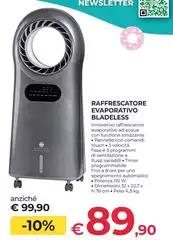 Raffrescatore Evaporativo Bladeless Raffrescatore Evaporativo Bladeless