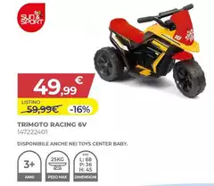 Sun & Sport - Trimoto Racing 6V Sun & Sport - Trimoto Racing 6V