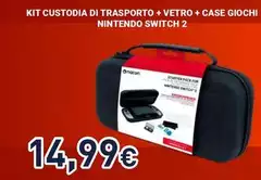 Nacon - Kit Custodia Di Trasporto + Vetro + Case Giochi Nintendo Switch 2 Nacon - Kit Custodia Di Trasporto + Vetro + Case Giochi Nintendo Switch 2