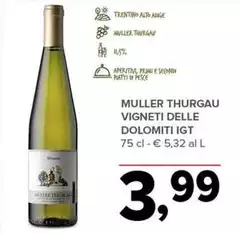 Dolomite - Muller Thurgau Vigneti IGT