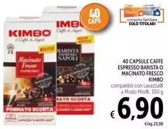 Kimbo - Capsule Caffe Espresso Barista O Macinato Fresco Kimbo - Capsule Caffe Espresso Barista O Macinato Fresco