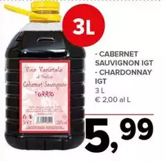 Cabernet Sauvignon IGT/ Chardonnay IGT