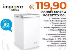 Improve - Congelatore A Pozzetto 100L