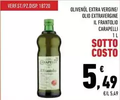 Carapelli - Olio Extravergine Il Frantolio Carapelli - Olio Extravergine Il Frantolio