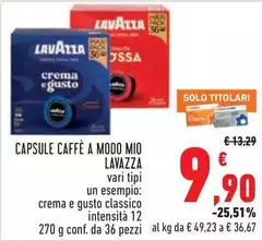 Lavazza - Capsule Caffè A Modo Mio Lavazza - Capsule Caffè A Modo Mio