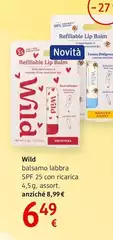 Wild - Balsamo Labbra Con Ricarica  4,5 G, Assort.