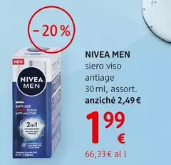 Nivea - Men Siero Viso Anti-age 30 ml, Assort. Nivea - Men Siero Viso Anti-age 30 ml, Assort.