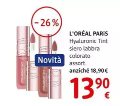 L'Oréal - Paris Hyaluronic Tint Siero Labbra  Colorato Assort.
