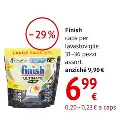 Finish - Caps Per Lavastoviglie 31-36 Pezzi, Assort.