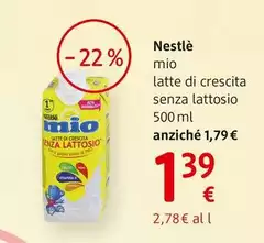 Nestlè - Mio Latte Di Crescita Senza Lattosio 500 Ml Nestlè - Mio Latte Di Crescita Senza Lattosio 500 Ml