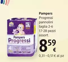 Pampers - Progressi Pannolini Taglia 2 - 6 17 - 28 Pezzi, Assort. Pampers - Progressi Pannolini Taglia 2 - 6 17 - 28 Pezzi, Assort.