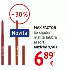 Max Factor - Lip Shader Matita Labbra Assort.