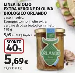 Orlando - Linea In Olio Extra Vergine Di Oliva Biologico