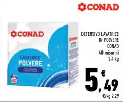 Conad - Detersivo Lavatrice In Polvere Conad - Detersivo Lavatrice In Polvere