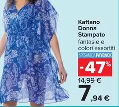 Kaftano Donna Stampato Kaftano Donna Stampato