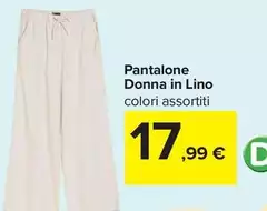 Pantalone Donna In Lino Pantalone Donna In Lino