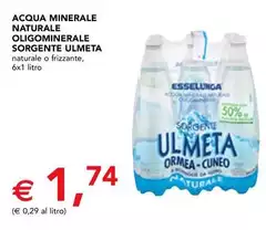 Esselunga - Acqua Minerale Naturale Oligominerale Esselunga - Acqua Minerale Naturale Oligominerale