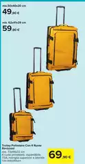 Ravizzoni - Trolley Poliestere Con 4 Ruote