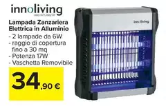Innoliving - Lampada Zanzariera Elettrica In Alluminio