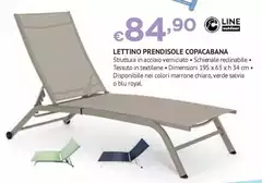 Lettino Prendisole Copocabana Lettino Prendisole Copocabana