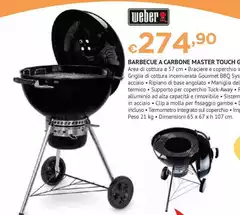 Weber - Barbecue A Carbone Master Touch Gbs E-5750 Blk