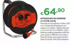 Avvolgicavo Da Giardino 25 M FME 10196 Avvolgicavo Da Giardino 25 M FME 10196