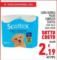 Scottex - Carta Igienica Pulito Completo