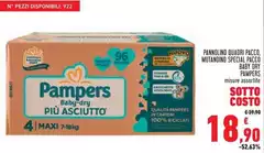 Pampers - Pannolino Quadri Pacco, Mutandino Special A Coco Baby Dry