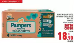 Pampers - Pannolino Quadri Pacco, Mutandino Special Pacco Baby Dry Pampers - Pannolino Quadri Pacco, Mutandino Special Pacco Baby Dry