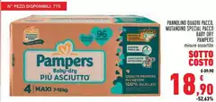 Pampers - Pannolino Quadri Pacco, Mutadino Special Pacco Baby Dry