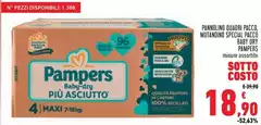 Pampers - Pannolino Quadri Pacco, Mutadino Special Pacco Baby Dry